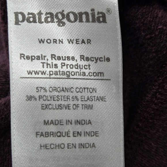 Patagonia Hoodie Womens Small Purple Wavy Maybe Ahnya Pullover Stretch 39562 - Picture 6 of 8